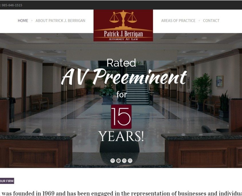 home slider for Lawyer Web Design with Special Effects