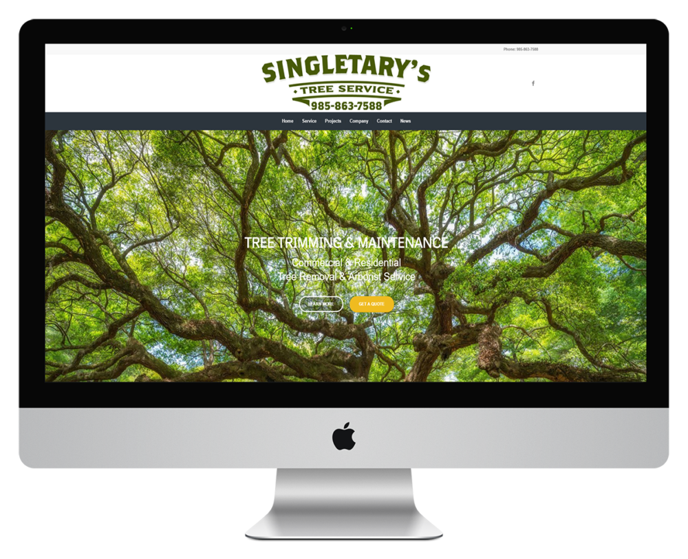 Singletary's Tree Service Website