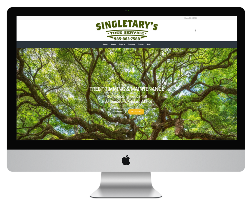 Singletary's Tree Service - Arborist 1 Singletary's Tree Service Website