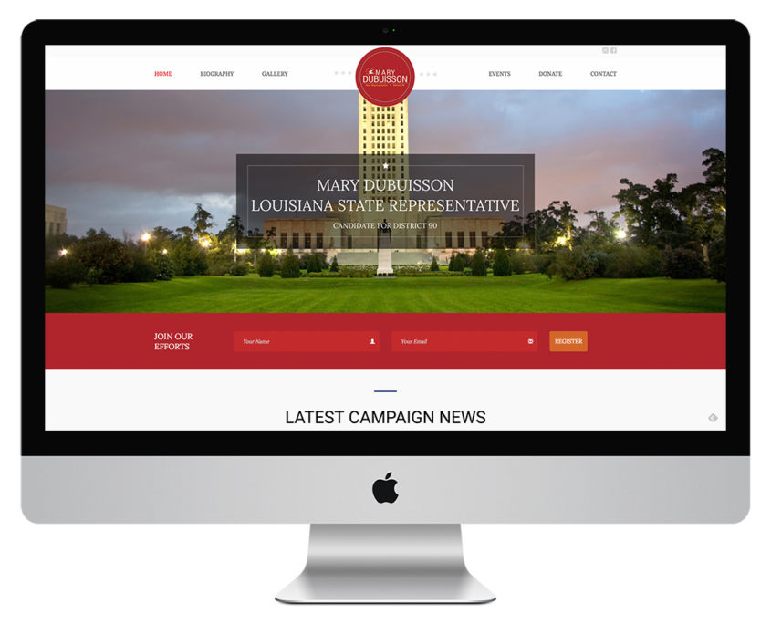 Louisiana State Representative Campaign Website