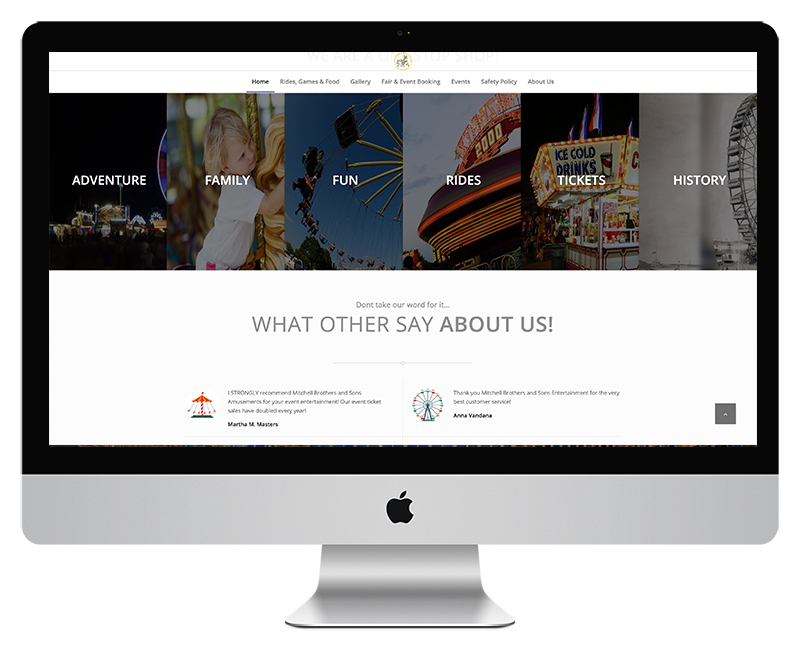 Web Design for an Entertainment Company in Slidell