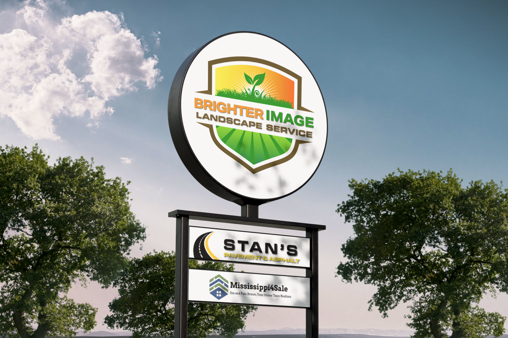 Brighter Image Landscape Logo Design- Portfolio Mockup