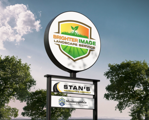 Brighter Image Landscape Logo Design- Portfolio Mockup