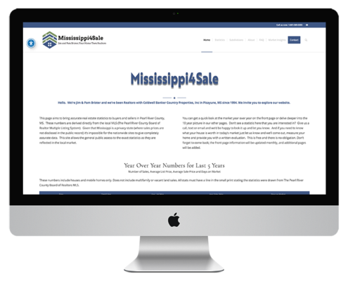 Mississippi4Sale Real Estate Web Design in Picayune, Mississippi 8 Web Design for Real Estate Statistics