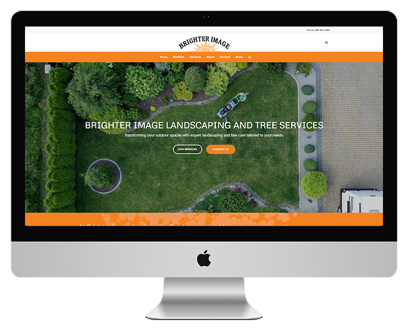 Brighter Images Landscape Web Design - Home Page 1