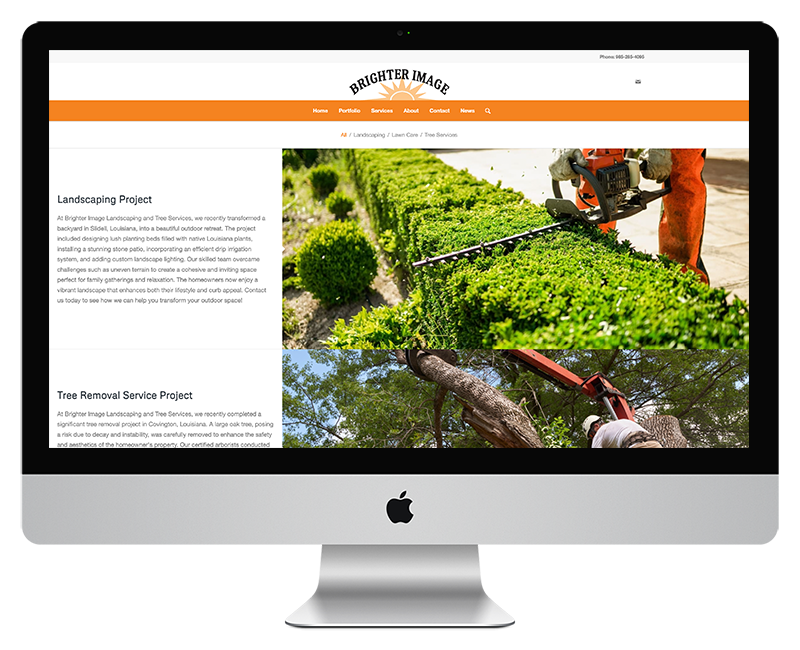 Brighter Images Landscape Web Design Home Page 4