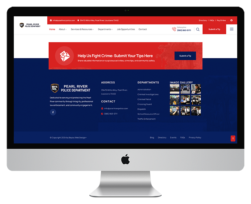 Pearl River Police Department Web Design Home Page 6